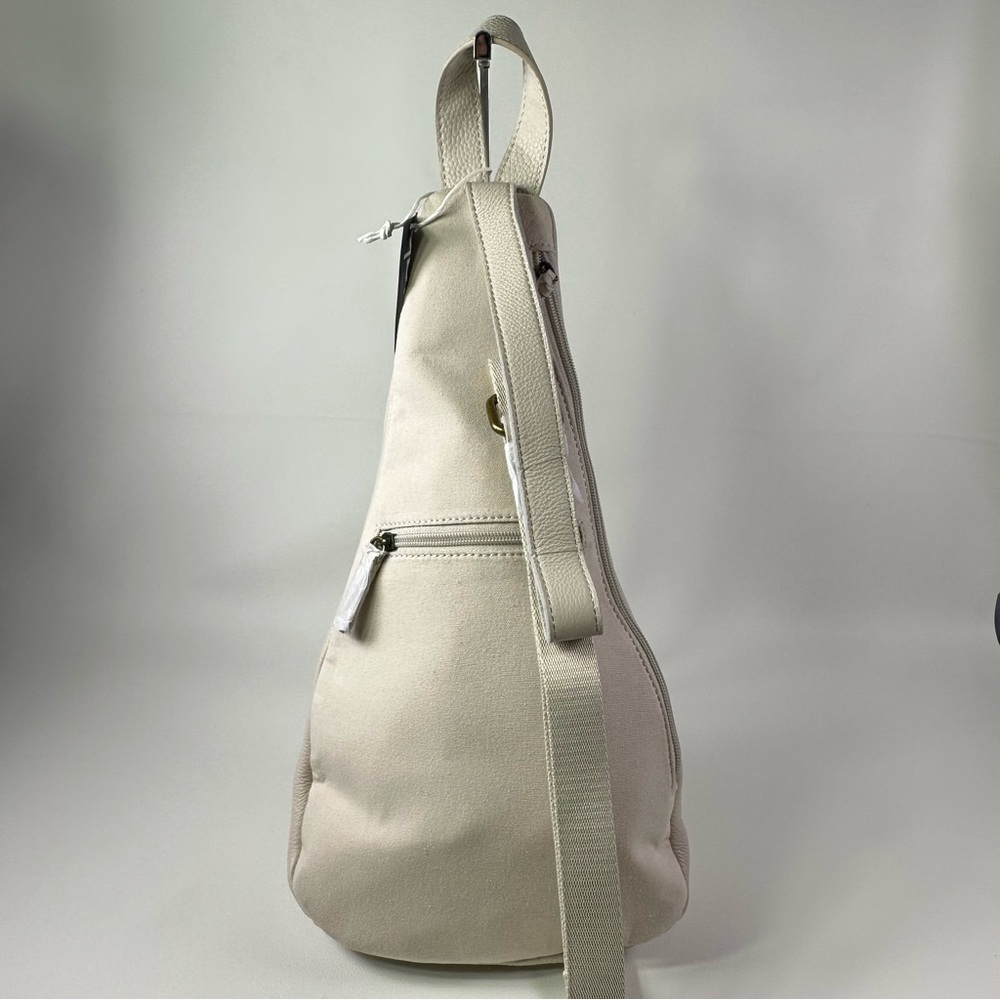 NWT Women’s The Sak Geo Ivory Leather Sling Bag/Backpack - Picture 2 of 10